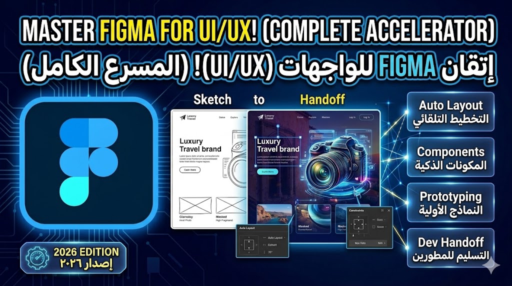Mastering Figma for UI/UX & Web Design: Sketched Concept to Dev Handoff